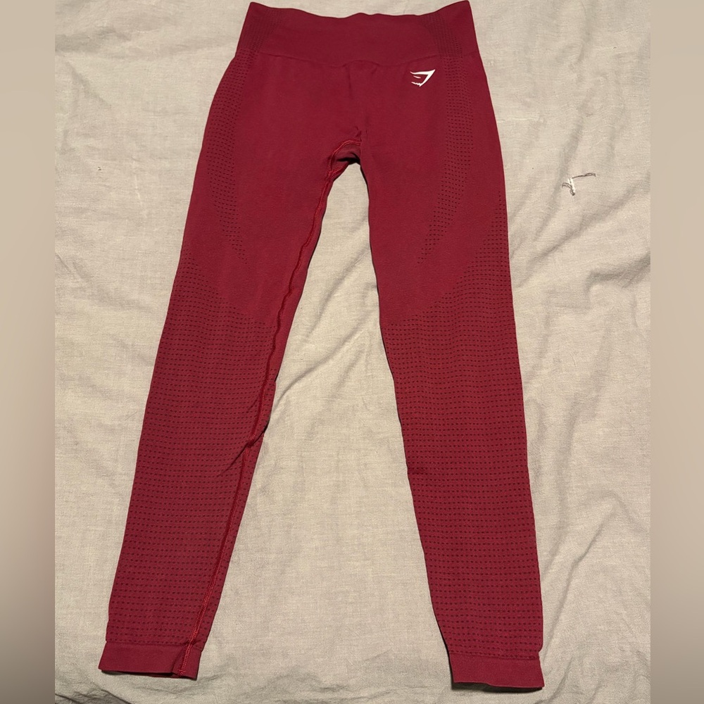 Maroon Seamless Leggings